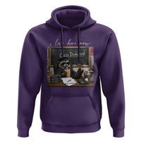 Funny Raccoon Graduation Hoodie I Live Here Now