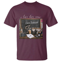 Funny Raccoon Graduation T Shirt I Live Here Now