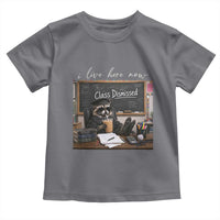 Funny Raccoon Graduation Toddler T Shirt I Live Here Now