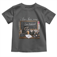 Funny Raccoon Graduation Toddler T Shirt I Live Here Now