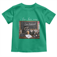 Funny Raccoon Graduation Toddler T Shirt I Live Here Now
