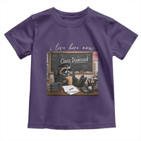 Funny Raccoon Graduation Toddler T Shirt I Live Here Now