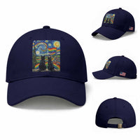 Cat Gay Pride Baseball Cap Starry Night Style LGBTQ Pride Support