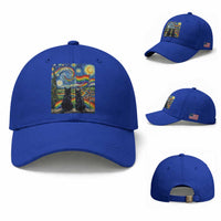 Cat Gay Pride Baseball Cap Starry Night Style LGBTQ Pride Support