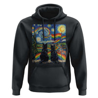 Cat Gay Pride Hoodie Starry Night Style LGBTQ Pride Support