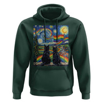 Cat Gay Pride Hoodie Starry Night Style LGBTQ Pride Support