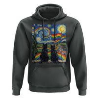 Cat Gay Pride Hoodie Starry Night Style LGBTQ Pride Support