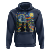 Cat Gay Pride Hoodie Starry Night Style LGBTQ Pride Support