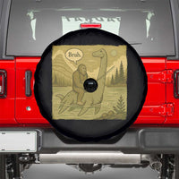 Funny Bigfoot Fishing Spare Tire Cover Sasquatch Loch Ness Monster Introvert Bruh - Wonder Print Shop