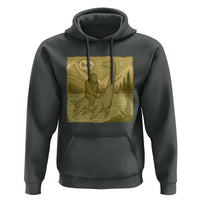 Funny Bigfoot Fishing Hoodie Sasquatch Loch Ness Monster Introvert Bruh - Wonder Print Shop