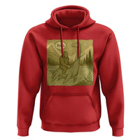 Funny Bigfoot Fishing Hoodie Sasquatch Loch Ness Monster Introvert Bruh - Wonder Print Shop