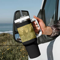 Funny Bigfoot Fishing Tumbler With Handle Sasquatch Loch Ness Monster Introvert Bruh - Wonder Print Shop