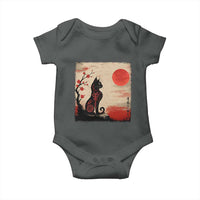 Kawaii Anime Cat Japanese Cherry Blossom Baby Onesie - Wonder Print Shop