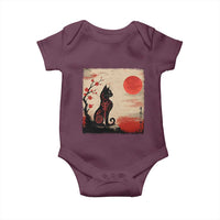 Kawaii Anime Cat Japanese Cherry Blossom Baby Onesie - Wonder Print Shop