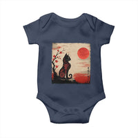 Kawaii Anime Cat Japanese Cherry Blossom Baby Onesie - Wonder Print Shop