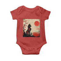 Kawaii Anime Cat Japanese Cherry Blossom Baby Onesie - Wonder Print Shop