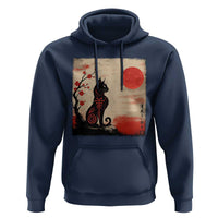 Kawaii Anime Cat Japanese Cherry Blossom Hoodie - Wonder Print Shop