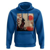Kawaii Anime Cat Japanese Cherry Blossom Hoodie - Wonder Print Shop
