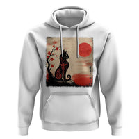 Kawaii Anime Cat Japanese Cherry Blossom Hoodie - Wonder Print Shop