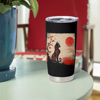 Kawaii Anime Cat Japanese Cherry Blossom Tumbler Cup - Wonder Print Shop