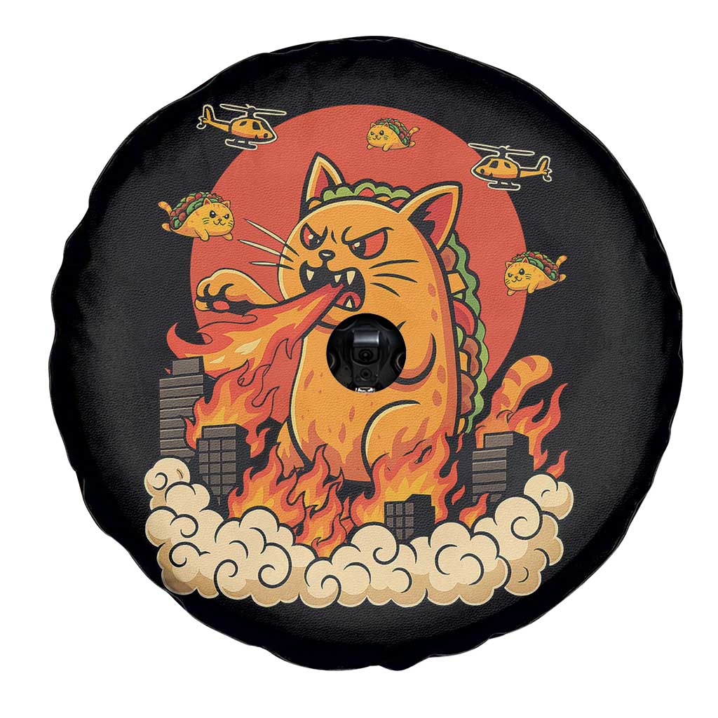 Tacocat Monster Spare Tire Cover Funny Cats Taco Lovers - Wonder Print Shop