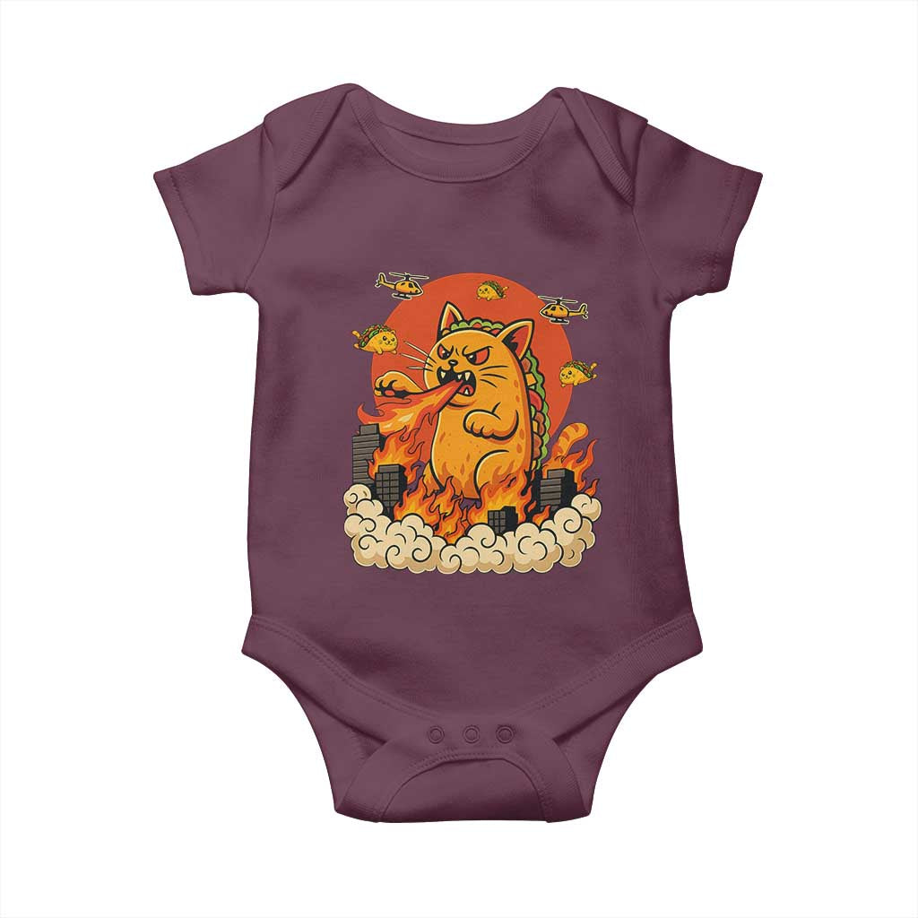 Tacocat Monster Baby Onesie Funny Cats Taco Lovers - Wonder Print Shop
