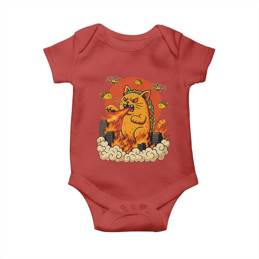 Tacocat Monster Baby Onesie Funny Cats Taco Lovers - Wonder Print Shop