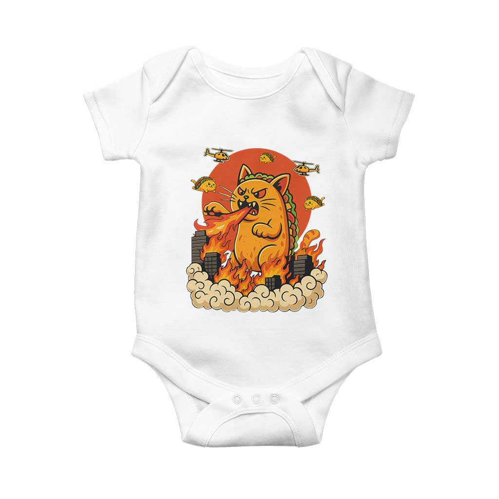 Tacocat Monster Baby Onesie Funny Cats Taco Lovers - Wonder Print Shop