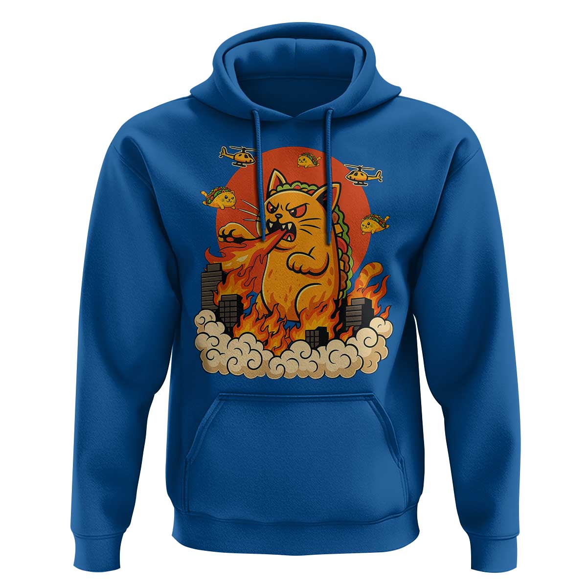 Tacocat Monster Hoodie Funny Cats Taco Lovers - Wonder Print Shop