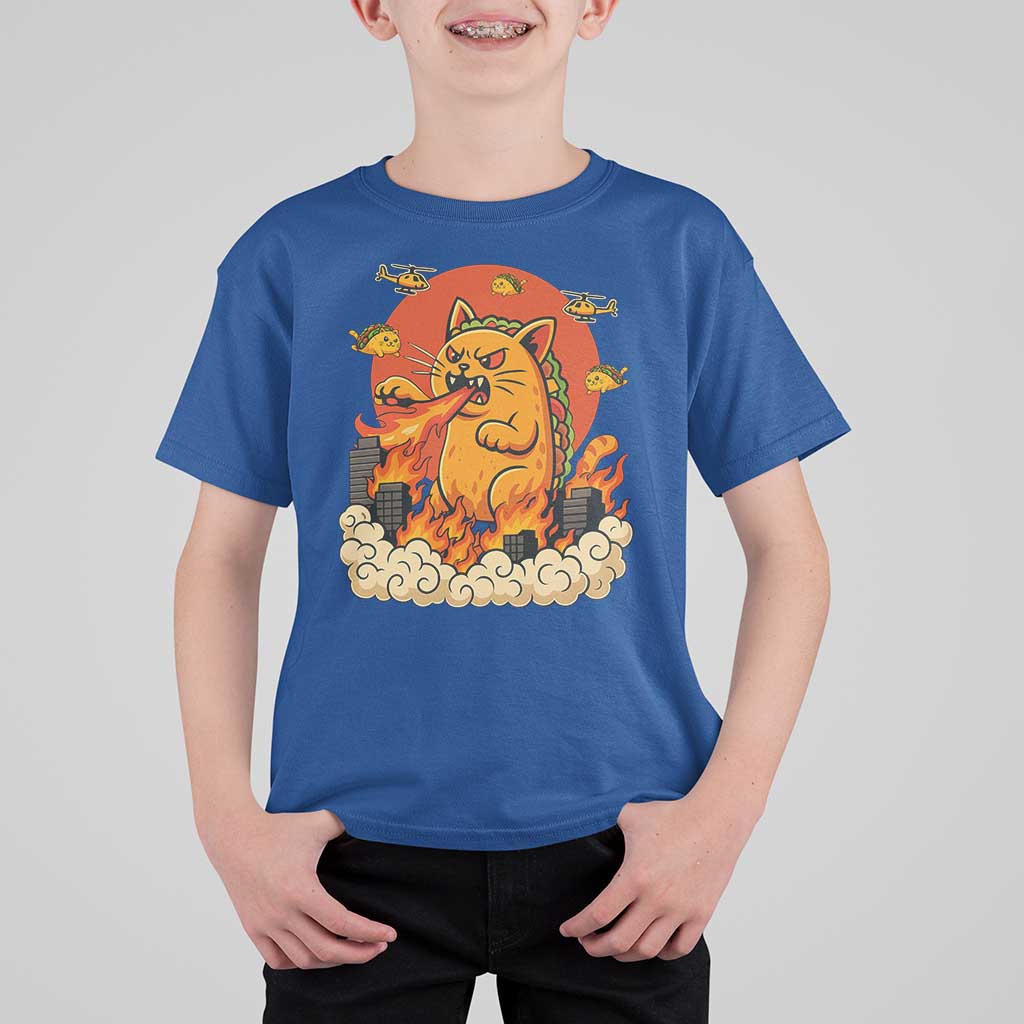 Tacocat Monster T Shirt For Kid Funny Cats Taco Lovers - Wonder Print Shop