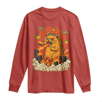 Tacocat Monster Long Sleeve Shirt Funny Cats Taco Lovers - Wonder Print Shop