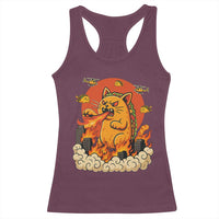 Tacocat Monster Racerback Tank Top Funny Cats Taco Lovers - Wonder Print Shop