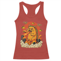 Tacocat Monster Racerback Tank Top Funny Cats Taco Lovers - Wonder Print Shop