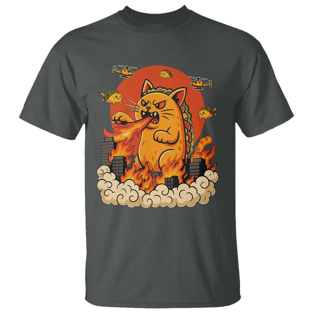 Tacocat Monster T Shirt Funny Cats Taco Lovers - Wonder Print Shop
