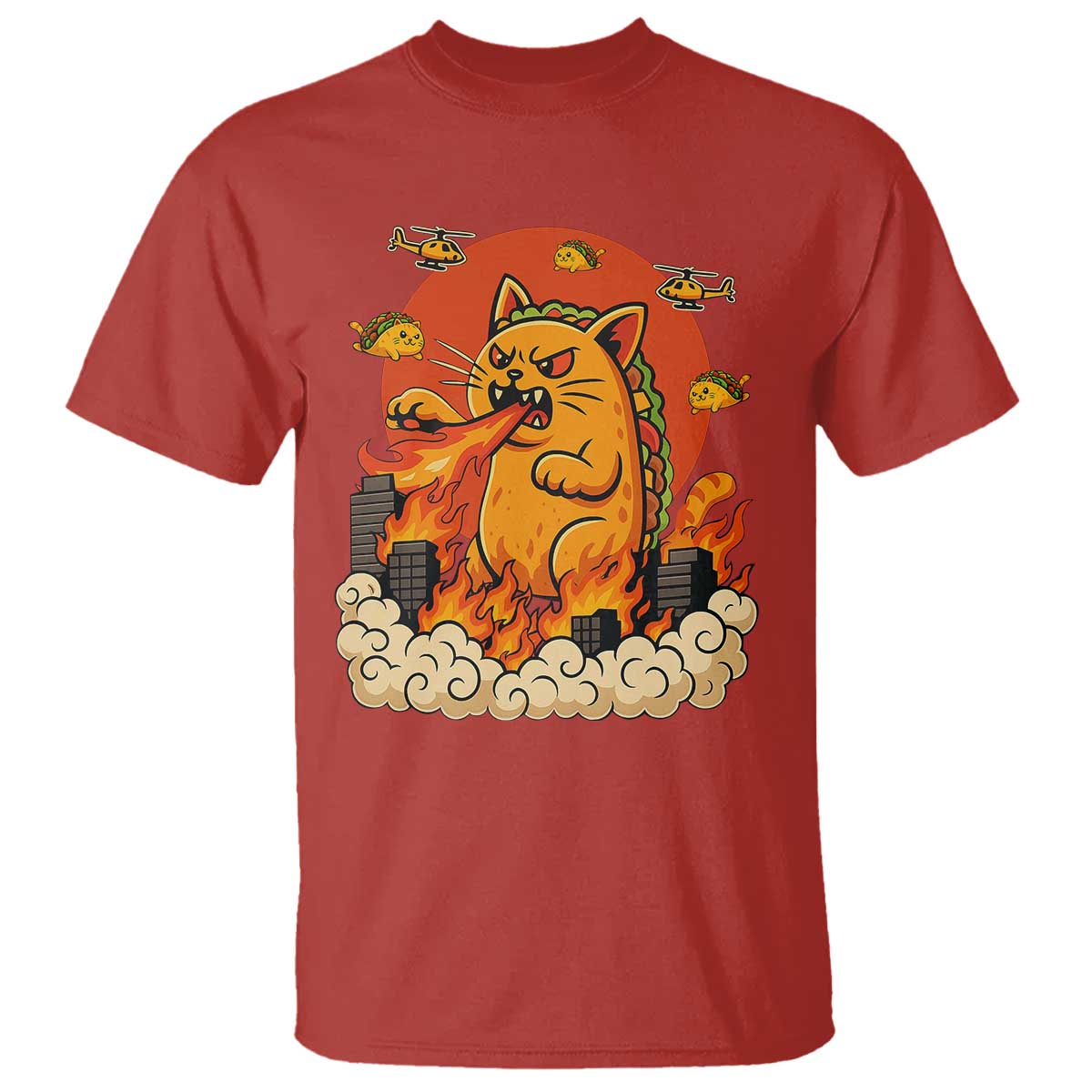 Tacocat Monster T Shirt Funny Cats Taco Lovers - Wonder Print Shop