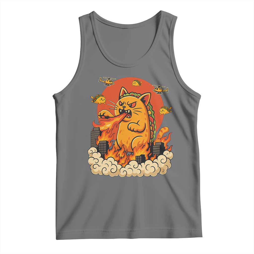 Tacocat Monster Tank Top Funny Cats Taco Lovers - Wonder Print Shop