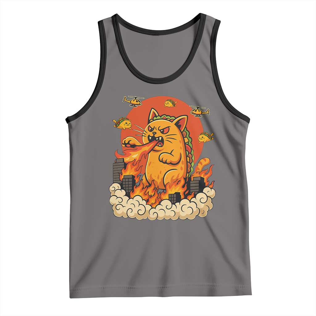 Tacocat Monster Tank Top Funny Cats Taco Lovers - Wonder Print Shop