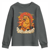 Tacocat Monster Youth Sweatshirt Funny Cats Taco Lovers - Wonder Print Shop