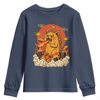 Tacocat Monster Youth Sweatshirt Funny Cats Taco Lovers - Wonder Print Shop