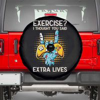 Funny Gamer Skeleton Hand Spare Tire Cover Exercise I Thought You Said Extra Lives - Wonder Print Shop