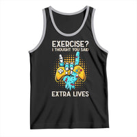 Funny Gamer Skeleton Hand Tank Top Exercise I Thought You Said Extra Lives - Wonder Print Shop