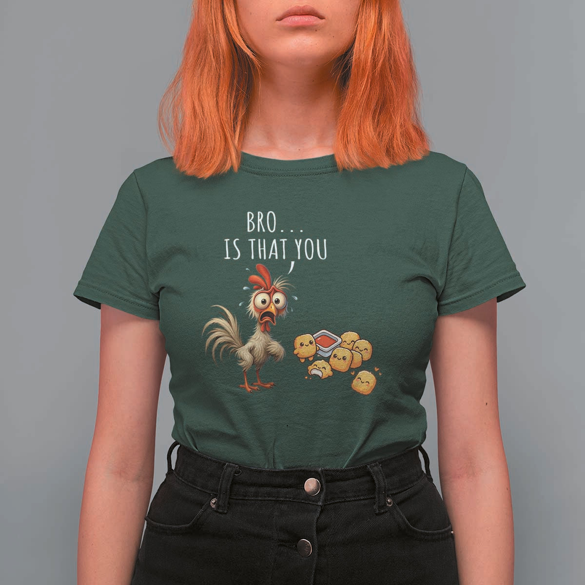 Funny Chicken T Shirt For Women Is That You Bro - Wonder Print Shop