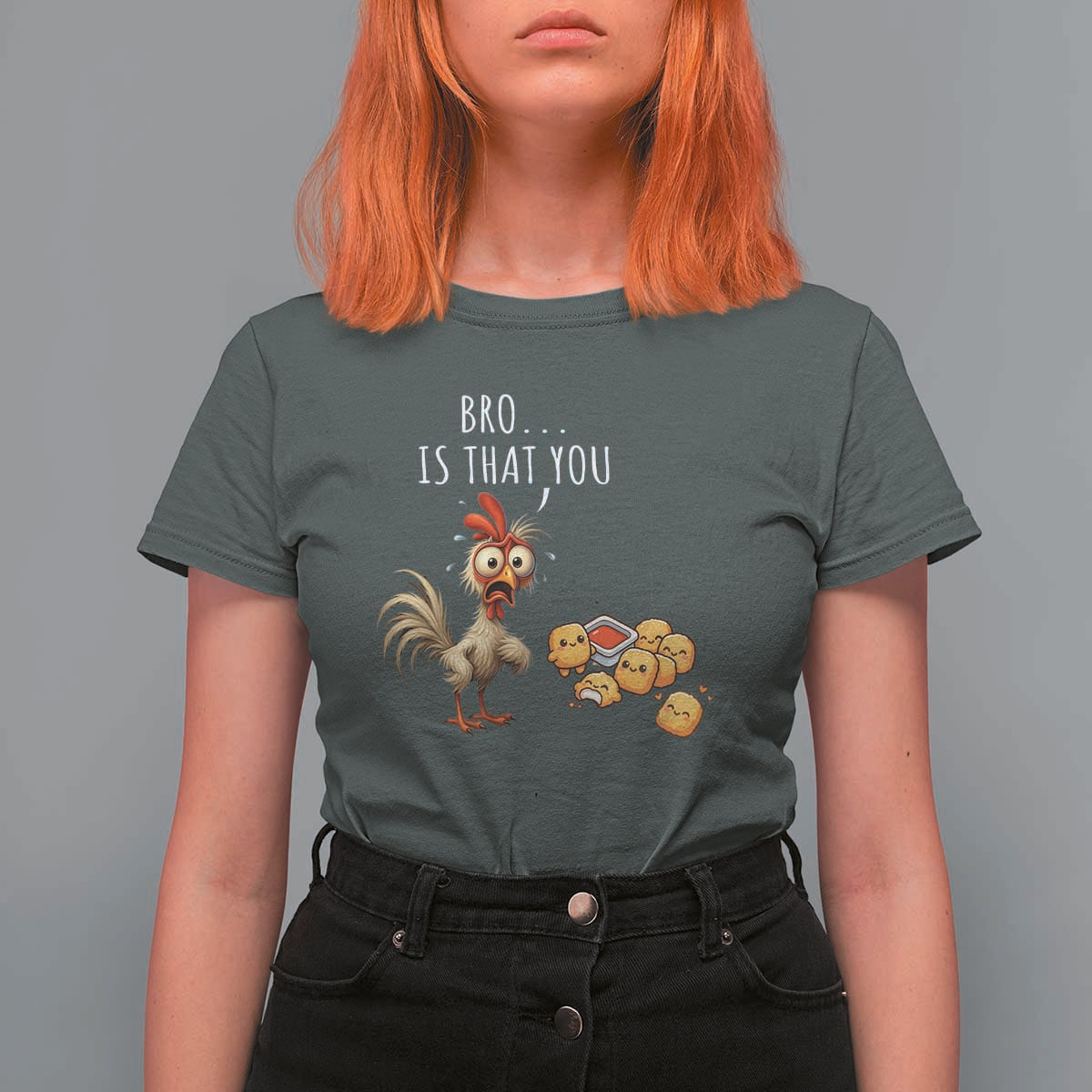Funny Chicken T Shirt For Women Is That You Bro - Wonder Print Shop