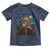 Cute Black Cat Mushroom Toddler T Shirt Stary Night Vangogh Amanita Muscaria - Wonder Print Shop