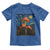 Cute Black Cat Mushroom Toddler T Shirt Stary Night Vangogh Amanita Muscaria - Wonder Print Shop
