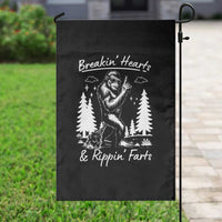Funny Bigfoot Sasquatch Garden Flag Breakin Hearts And Rippin Farts - Wonder Print Shop
