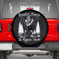 Funny Bigfoot Sasquatch Spare Tire Cover Breakin Hearts And Rippin Farts - Wonder Print Shop