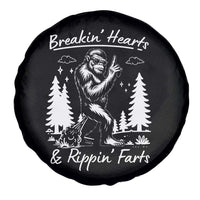 Funny Bigfoot Sasquatch Spare Tire Cover Breakin Hearts And Rippin Farts - Wonder Print Shop