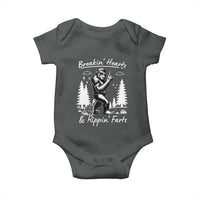 Funny Bigfoot Sasquatch Baby Onesie Breakin Hearts And Rippin Farts - Wonder Print Shop