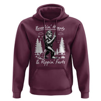 Funny Bigfoot Sasquatch Hoodie Breakin Hearts And Rippin Farts - Wonder Print Shop